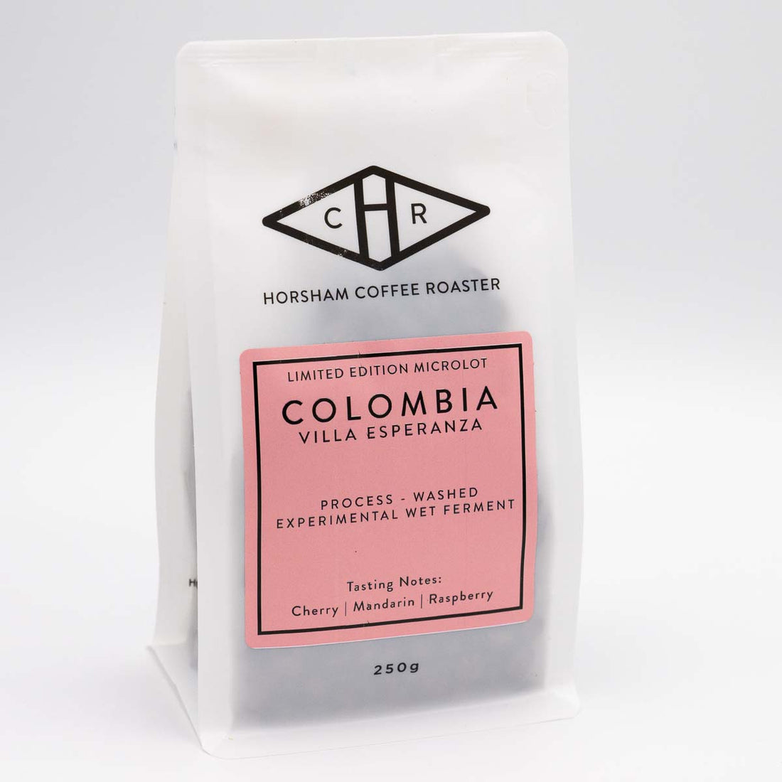 Colombia coffee beans in packaging